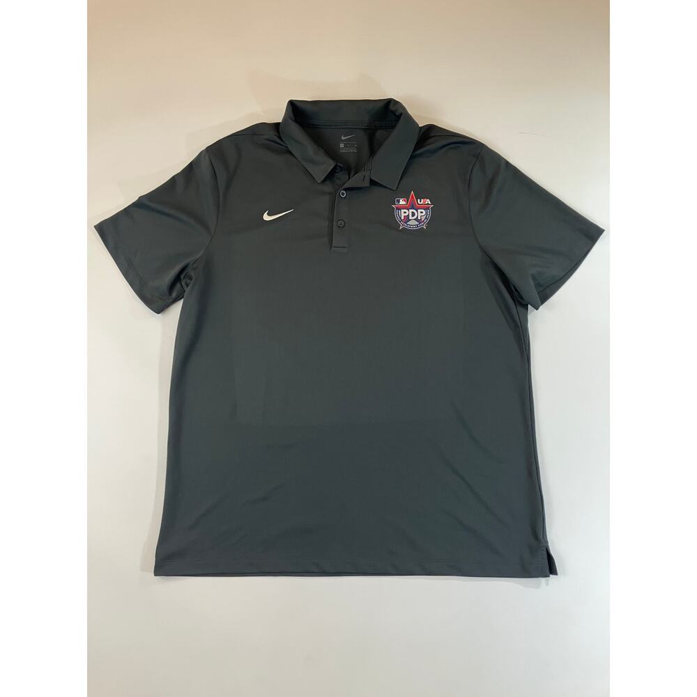 Nike PDP USA Baseball MLB Men's XL Dri-FIT Polo Gray Prospect Development